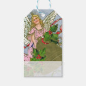  Engel Met Kerstmisbel en Holly Cadeaulabel (Voorkant)