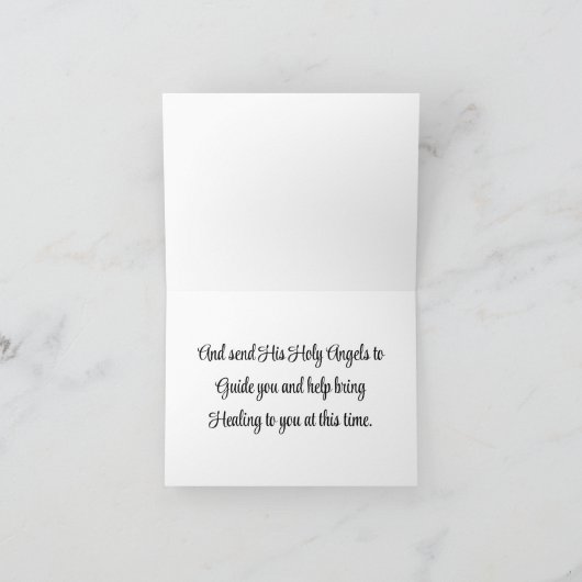 Engel met kind Wenskaart Kaart (Binnen)