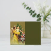 Engel met kinderen en bomen briefkaart (Staand voorkant)
