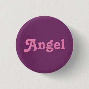 Engel met knop ronde button 3,2 cm