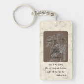 Engel met kruis Sleutelhanger (Voorkant)