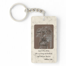 Engel met kruis Sleutelhanger