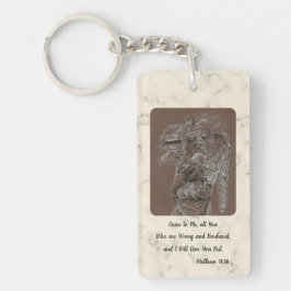 Engel met kruis Sleutelhanger