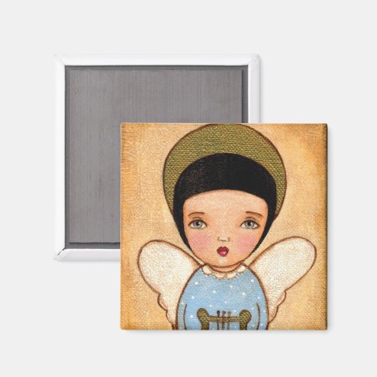 Engel met lira magneet (Voorkant / Achterkant)