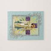  Engel met Paars kruis Legpuzzel (Horizontaal)