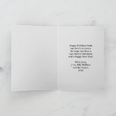 Engel met rode sjerp Kerstmis Kaart (Binnen)