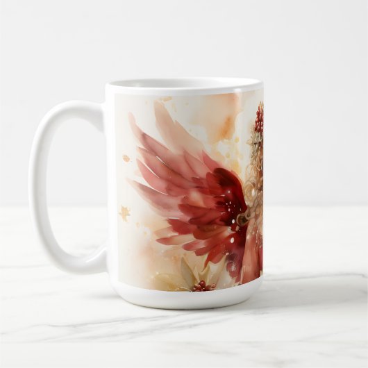 Engel met rode vleugels koffiemok (Links)