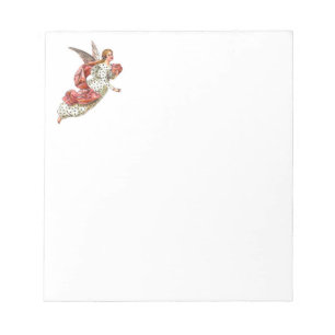 engel met roze lint notitieblok