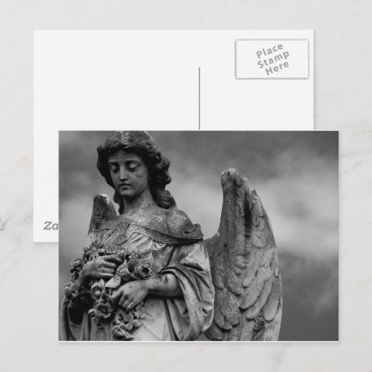 Engel met Rozen Briefkaart (Voorkant / Achterkant)