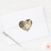 Engel met Rozen Hart Sticker (Envelop)