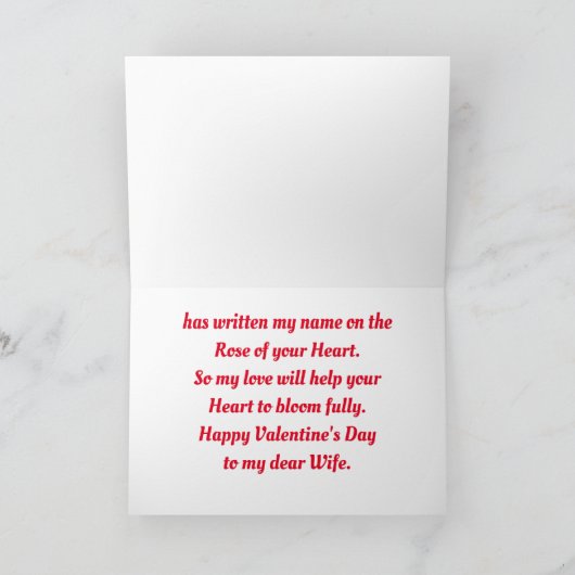 Engel met Rozen Valentijn voor een vrouw Feestdagen Kaart (Binnen)