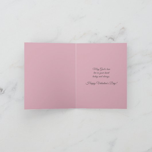  Engel met Rozen Valentijnsdag Kaart (Binnen)