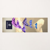 ENGEL MET STREPEN EN WOLKEN YOGAMAT (Achterkant (horizontaal))