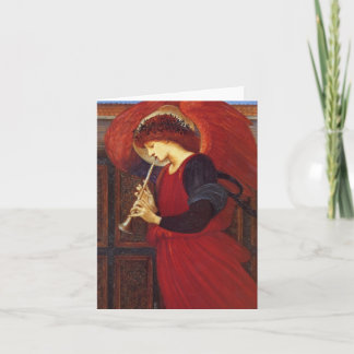 Engel met Trompet, Fijn Art. burne-Jones Feestdagen Kaart
