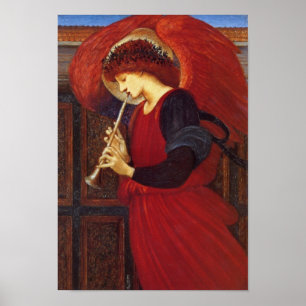 Engel met Trompet, Fijn Art. burne-Jones Poster