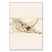 engel met trompet monoton kaart (Achterkant)