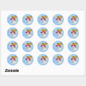 Engel met trompet vakantie cadeau Labels (Vel)
