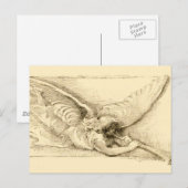  Engel met Trumpet Monotone Briefkaart (Voorkant / Achterkant)