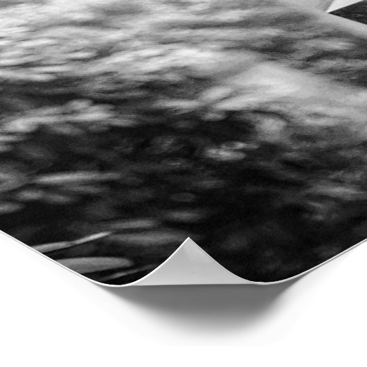 Engel met uitgeruste vleugelsculptuur poster (Hoek)