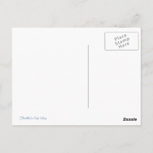 Engel met vlinders briefkaart (Achterkant)