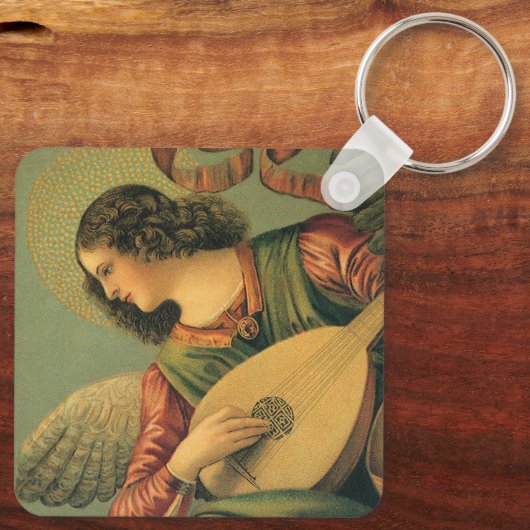 Engel Musicus, Melozzo da Forli, Renaissance Kunst Sleutelhanger (Achterkant)