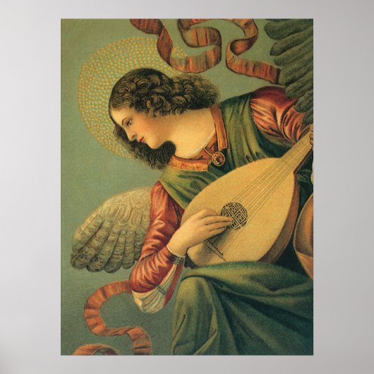 Engel Musicus, Melozzo da Forli, Renaissanceschild Poster (Voorkant)