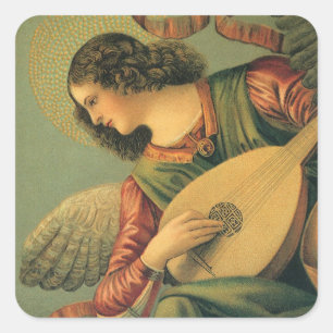 Engel Musicus, Melozzo da Forli, Renaissancistisch Vierkante Sticker