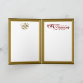 Engel naast een kerstboom feestdagen kaart (Binnen)