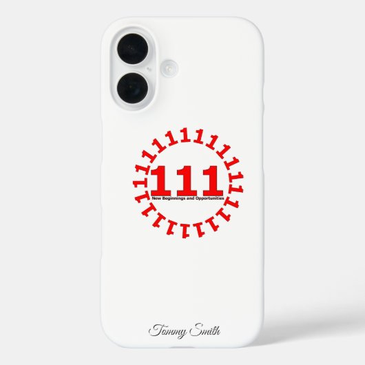 Engel nummer 111 Rood ontwerp – Manifestatie Case-Mate iPhone Case (Achterkant)