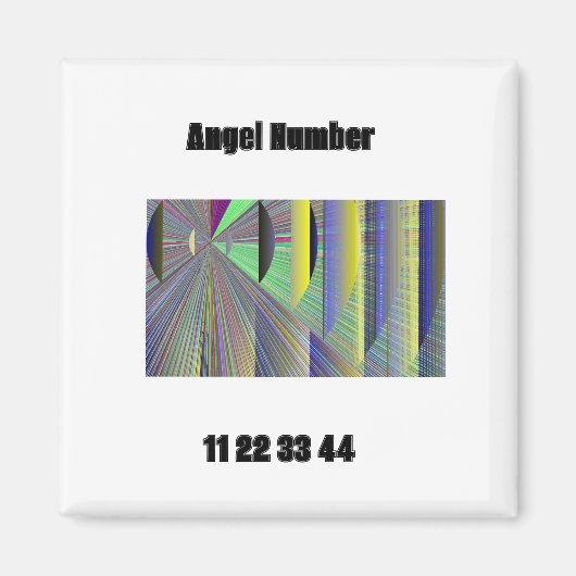 Engel Nummer 11 22 33 44 Magneet (Voorkant)