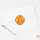 Engel nummer 222 ronde sticker (Envelop)