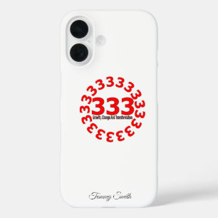 Engel nummer 333 - Groei, verandering en transform iPhone 16 Hoesje