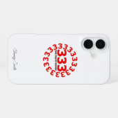 Engel nummer 333 - Groei, verandering en transform iPhone 16 Hoesje (Achterkant horizontaal)