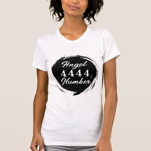 Engel Nummer "4444" Bella + Canvas Vrouwen Slim Fi T-shirt (Voorkant)