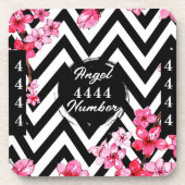 Engel nummer "4444" bier onderzetter (Voorkant)