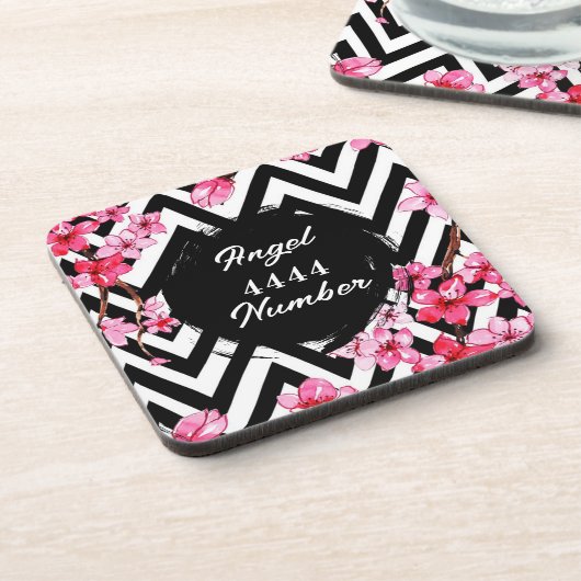 Engel nummer "4444" bier onderzetter (Linkerzijde)