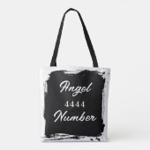 Engel nummer "4444" Dubbelzijdige Canvas tas (Achterkant)