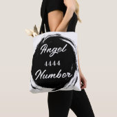 Engel nummer "4444" Dubbelzijdige Canvas tas (Dichtbij)