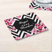 Engel nummer "4444" kartonnen onderzetters (Schuin)