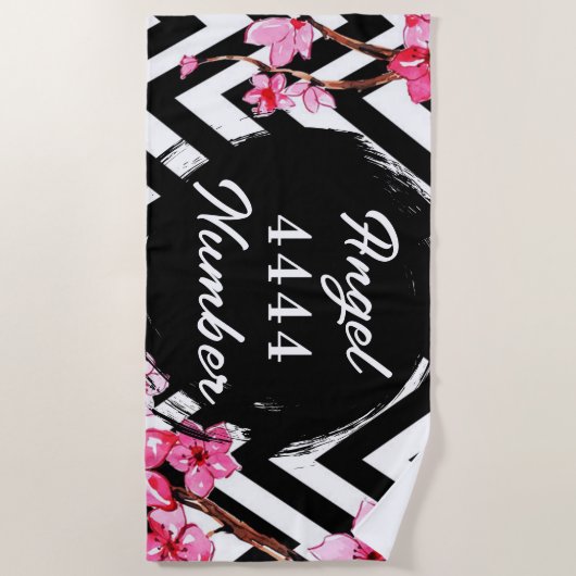 Engel nummer "4444" strandlaken (Voorkant)