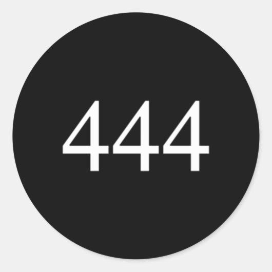 Engel nummer 444 Je bent goddelijk beschermd Ronde Sticker (Voorkant)