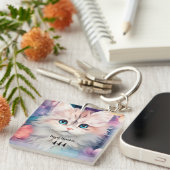 Engel nummer 444 kat sleutelhanger (Voorkant Rechts)