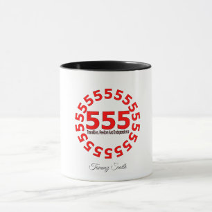 Engel nummer 555 - Omarm verandering Mok