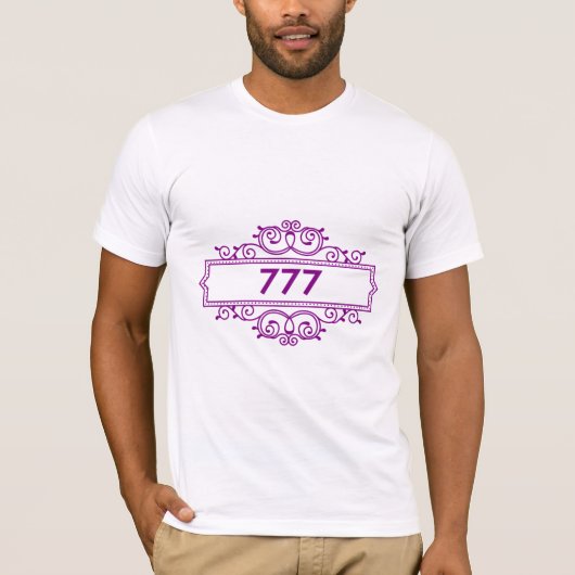 engel nummer 777 Numerologie T-shirt (Voorkant)