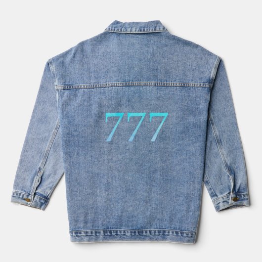 Engel nummer 777 - Succes Denim Jacket (Achterkant)