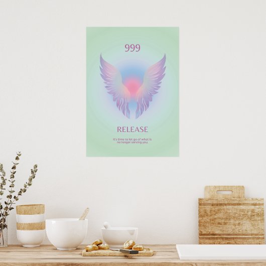 Engel nummer Aura 999 Release Poster (Keuken)