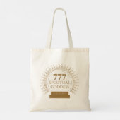Engel Nummers 777 Spirituele Godin Tote Bag (Achterkant)