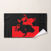 Engel of duivel bad handdoek (Handdoek)