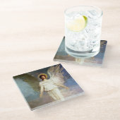 “Engel om 12 uur” van Abbott Thayer Glazen Onderzetter (Schuin)