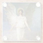 “Engel om 12 uur” van Abbott Thayer Glazen Onderzetter (Achterkant)